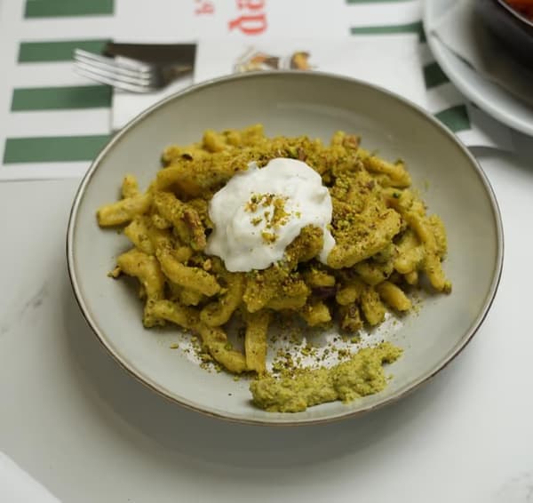 Casarecce al pistacchio Casarecce al pistacchio