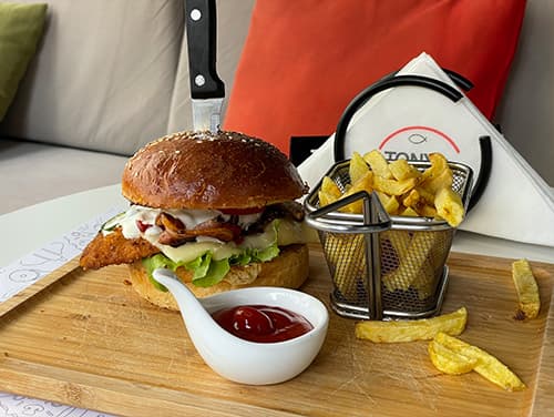 FRIED CHICKEN DELIGHT BURGER FRIED CHICKEN DELIGHT BURGER