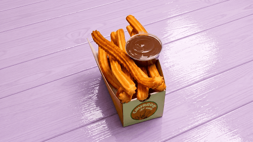 Churros me Çokollatë Lajthie Churros me Çokollatë Lajthie