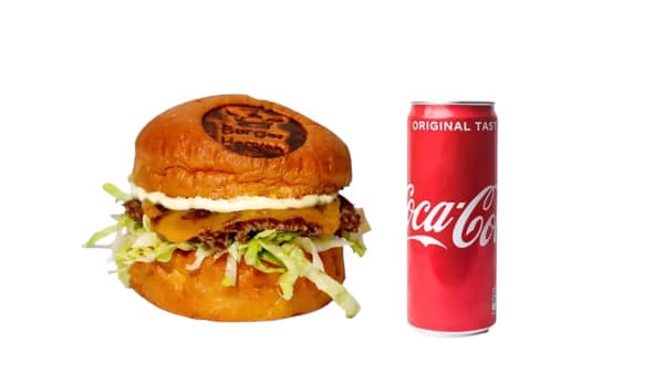 Smash burger + Coca cola Smash burger + Coca cola